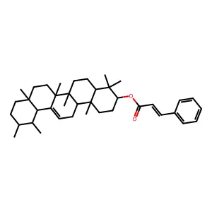 Urs-12-en-3beta-yl 3-phenylprop-2-enoate structure