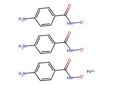 铁(III)-4-氨基苯甲羟肟酸配合物 structure