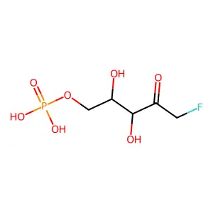1-氟-1-脱氧核酮糖-5-磷酸酯 structure