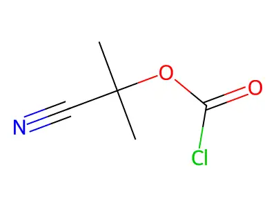 1-Cyano-1-methylethyl chloroformate structure