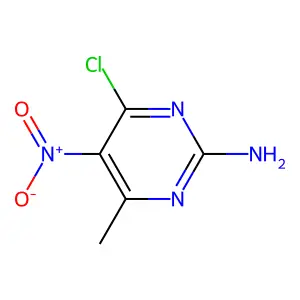 4-氯-6-甲基-5-硝基嘧啶-2-胺 structure