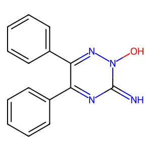 2-Hydroxy-5,6-diphenyl-1,2,4-triazin-3-imine structure
