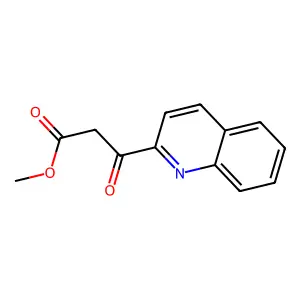 Methyl 3-oxo-3-(quinolin-2-yl)propanoate structure