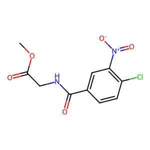 Methyl 2-((4-chloro-3-nitrophenyl)formamido)acetate structure