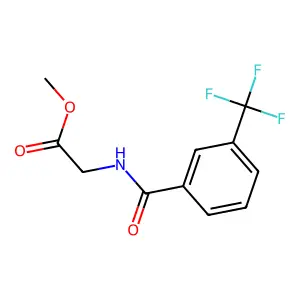 Methyl 2-(3-(trifluoromethyl)benzamido)acetate structure