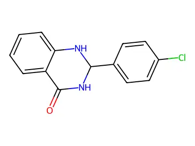 2-(4-Chlorophenyl)-1,2-dihydro-4(3H)-quinazolinone structure