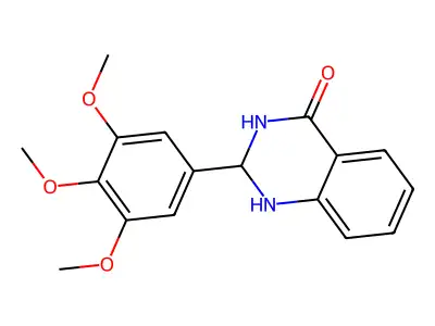 1,2-Dihydro-2-(3,4,5-trimethoxyphenyl)-4(3H)-quinazolinone structure