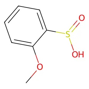 邻甲氧基苯亚磺酸 structure
