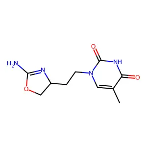 Thymine acyclonucleoside structure