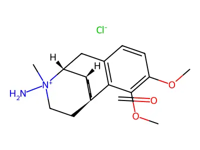 N-Aminodihydrothebainonium methyl ether chloride structure