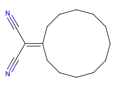Propanedinitrile, cyclododecylidene- structure