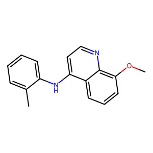 8-甲氧基-N-(2-甲基苯基)-4-喹啉胺 structure