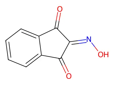 2-(Hydroxyimino)-1H-indene-1,3(2H)-dione structure