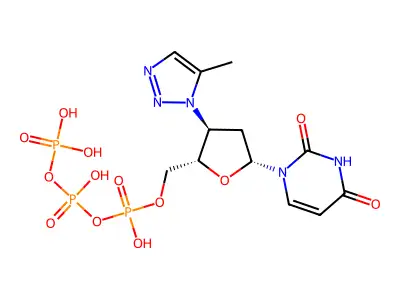 3'-5-MeTriazol-ddUTP structure