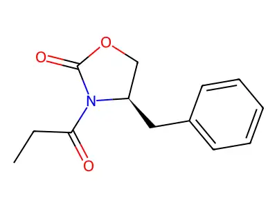 (4S)-4-Benzyl-3-propanoyl-1,3-oxazolidin-2-one structure