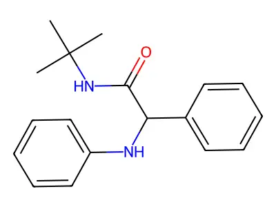 N-tert-Butyl-2-phenyl-2-(phenylamino)acetamide structure