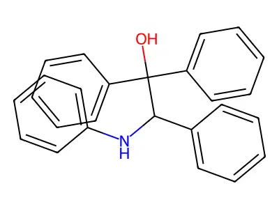 2-Anilino-1,1,2-triphenyl-1-ethanol structure