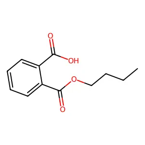 邻苯二甲酸单丁酯 structure