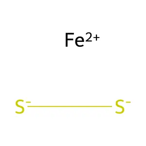 二硫化亞鐵 structure
