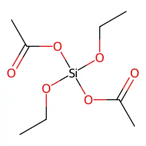 Acetic acid, 1,1'-dianhydride with silicic acid (H4SiO4) diethyl ester structure