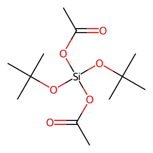 Di-tert-butoxydiacetoxysilane structure