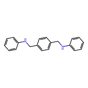 alpha,alpha'-Dianilino-p-xylene structure