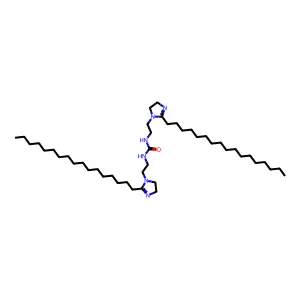 Urea, N,N'-bis(2-(2-heptadecyl-4,5-dihydro-1H-imidazol-1-yl)ethyl)- structure