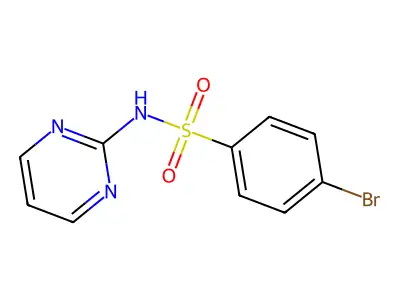 4-bromo-N-(2-pyrimidinyl)benzene-sulfonamide structure