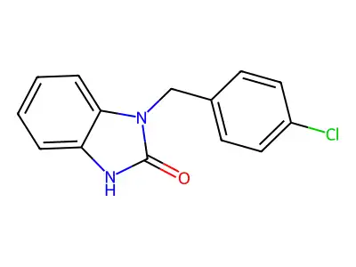 1-(4-chlorobenzyl)-1,3-dihydro-2H-benzimidazol-2-one structure