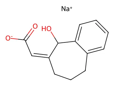 2-(5-Hydroxy-5,7,8,9-tetrahydrobenzo[7]annulen-6-ylidene)acetic acid structure