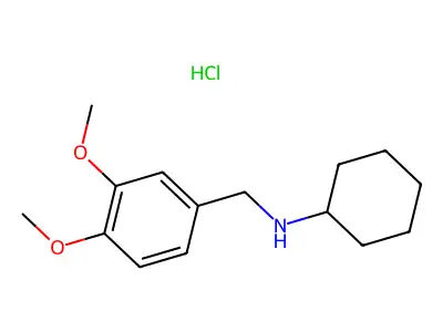 N-[(3,4-dimethoxyphenyl)methyl]cyclohexanamine structure