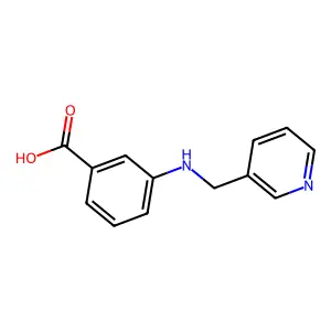 3-[(Pyridin-3-ylmethyl)-amino]-benzoic acid structure