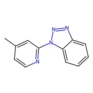 Benzotriazole, 1-(4-methylpyridin-2-yl)- structure