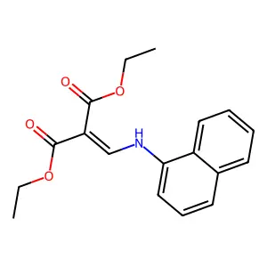 Diethyl 2-((1-naphthylamino)methylene)malonate structure