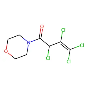 2,3,4,4-Tetrachloro-1-(morpholin-4-yl)but-3-en-1-one structure