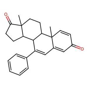 7-Phenyl-1,4,6-androstatriene-3,17-dione structure