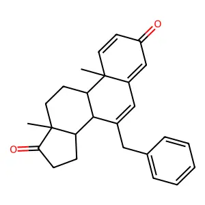 7-Benzyl-1,4,6-androstatriene-3,17-dione structure