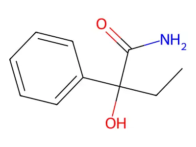 2-羟基-2-苯基丁酰胺 structure