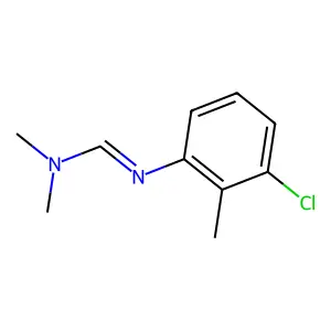 Formamidine, N'-(3-chloro-o-tolyl)-N,N-dimethyl- structure