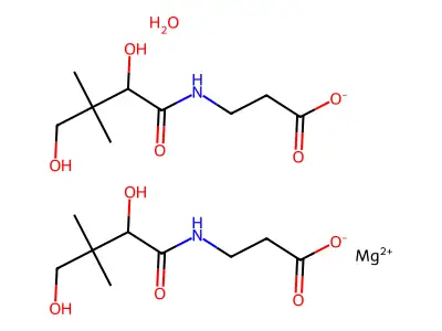 beta-Alanine, N-(2,4-dihydroxy-3,3-dimethyl-1-oxobutyl)-, magnesium complex, (R)- structure