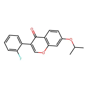 2'-Fluoro-7-(1-methylethoxy)isoflavone structure