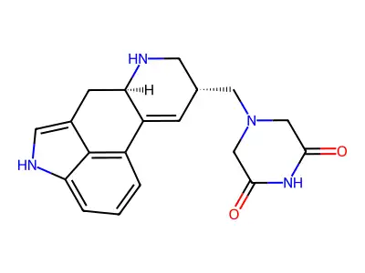 4-(9,10-Didehydroergolin-8-yl)methylpiperazine-2,6-dione structure