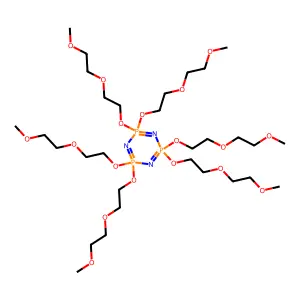 Hexa(methoxyethoxy)cyclotriphosphazene structure