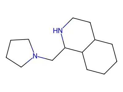 1-Pyrrolidin-1-ylmethyl-decahydro-isoquinoline structure