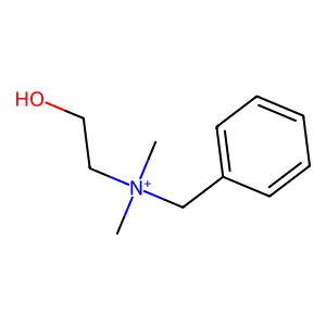 N-(2-Hydroxyethyl)-N,N-dimethylbenzenemethanaminium structure