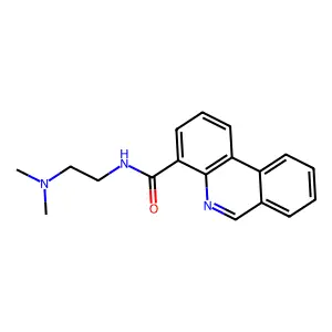 4-Phenanthridinecarboxamide, N-(2-(dimethylamino)ethyl)- structure