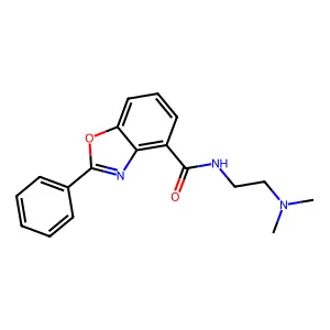 N-(2-(Dimethylamino)ethyl)-2-phenyl-4-benzoxazolecarboxamide structure