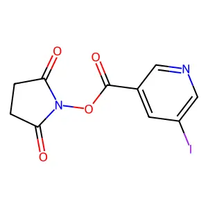 N-琥珀酰亚胺基-5-碘-3-吡啶甲酸 structure