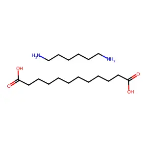Dodecanedioic acid, compd. with 1,6-hexanediamine (1:1) structure