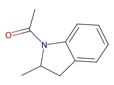 1-(2-methyl-2,3-dihydro-1H-indol-1-yl)ethan-1-one structure